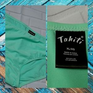 NWT Tahiti Mint Colored Swim Bottom - XL/XG